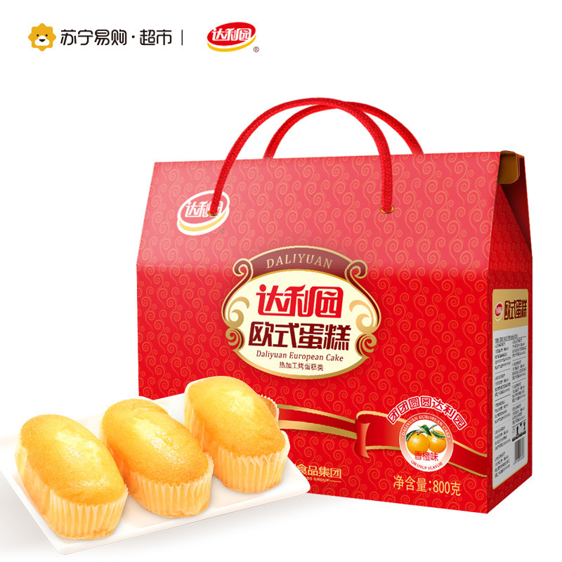 达利园 欧式蛋糕800g礼盒装*2盒